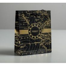 Пакет подарочный «Gold present»